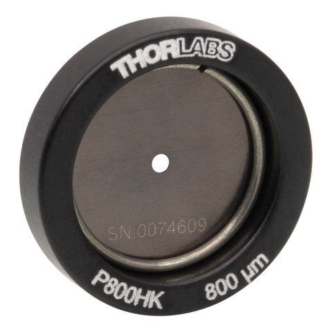 P800HK - Точечная диафрагма в оправе Ø1/2" (12.7 мм), диаметр отверстия: 800 ± 10 мкм, нержавеющая сталь, Thorlabs
