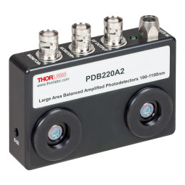 PDB220A2 - Балансный фотодетектор с большой площадью активной области, Si фотодиоды, рабочий диапазон: 190-1100 нм, крепления: 8-32, источник питания: 12 В, Thorlabs