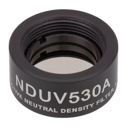 NDUV530A - Отражающий нейтральный светофильтр, UVFS, Ø1/2", резьба на оправе: SM05, оптическая плотность: 3.0, Thorlabs