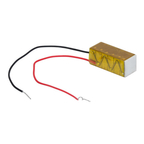 PK4GQP2 - Пьезоэлектрический элемент с многослойной дискретной структурой, напряжение: 150 В, смещение: 19.0 мкм, размеры: 7.0 мм x 7.0 мм x 18.0 мм, 2 плоские пластинки на торцах для создания контакта с подвижным элементом, Thorlabs