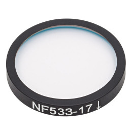 NF533-17 - Заграждающий светофильтр,Ø25 мм, центральная длина волны 533 нм, ширина полосы заграждения 17 нм, Thorlabs