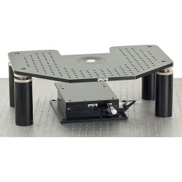 G-FS - Платформа Gibraltar для микроскопов Zeiss Axioskop FS: система позиционирования с ручным управлением, верхняя плита алюминиевая, без плиты-основания, Thorlabs