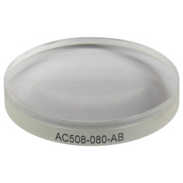 AC508-080-AB - Ахроматический дублет, фокусное расстояние: 80.0 мм, Ø50.8 мм, просветляющее покрытие: 400 - 1100 нм, Thorlabs