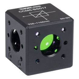 CCM5-BS017 - Светоделительный куб в оправе, не вносит изменения в поляризацию света, для каркасных систем: 16 мм, просветляющее покрытие: 700 - 1100 нм, крепления: 8-32, Thorlabs