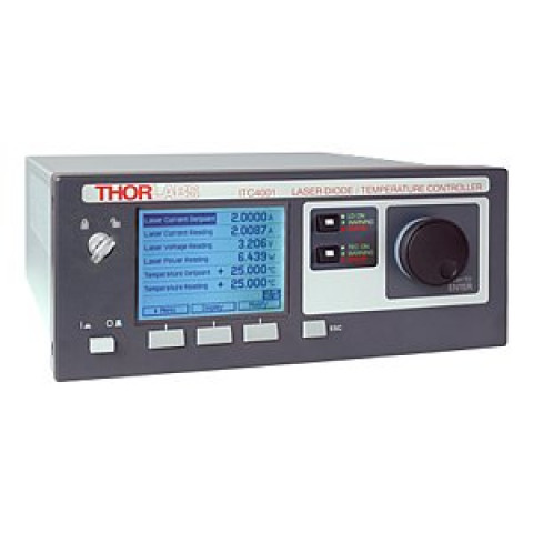 ITC4001 - Настольный контроллер тока и температуры лазерных диодов, 1 A / 96 Вт, Thorlabs