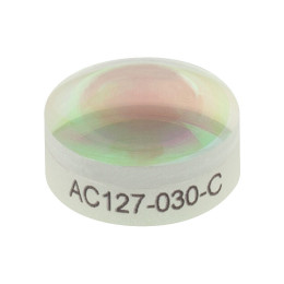 AC127-030-C - Ахроматический дублет, фокусное расстояние: 30.0 мм, Ø1/2", просветляющее покрытие: 1050 - 1700 нм, Thorlabs