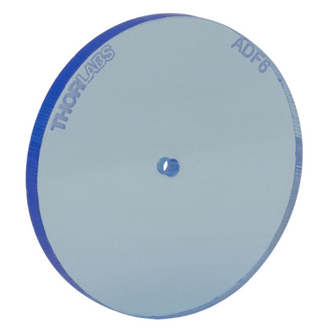 ADF6 - Флюоресцирующий юстировочный диск, синий, диаметр отверстия: Ø1.5 мм, Thorlabs