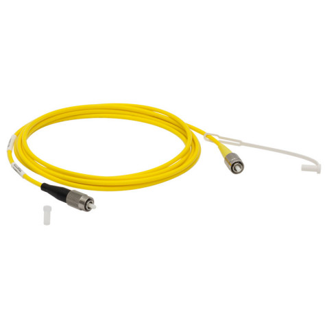 P1-780AR-2 - Соединительный оптоволоконный кабель, одномодовое оптоволокно, 2 м, диапазон рабочих длин волн: 780 - 970 нм, FC/PC (с просветляющим покрытием) и FC/PC (без покрытия) разъем, Thorlabs