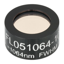 FL051064-10 - Фильтр для работы с Nd:YAG лазером, Ø1/2", центральная длина волны 1064 ± 2 нм, ширина полосы пропускания 10 ± 2 нм, Thorlabs
