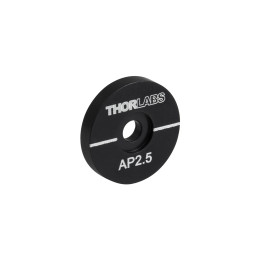 AP2.5 - Пластинка с апертурой Ø2.5 мм, для юстировки или измерения диаметра пучка, Thorlabs