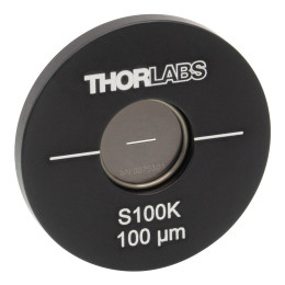 S100K - Оптическая щель в оправе Ø1", ширина: 100 ± 4 мкм, длина: 3 мм, Thorlabs