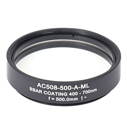 AC508-500-A-ML - Ахроматический дублет, f=500 мм, Ø2", резьба на оправе: SM2, просветляющее покрытие: 400-700 нм, Thorlabs