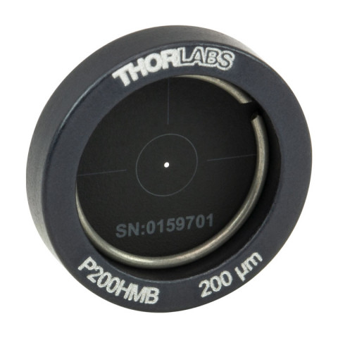 P200HMB - Точечная диафрагма в оправе Ø1/2", диаметр отверстия: 200 ± 6 мкм, материал: молибден, Thorlabs