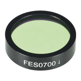 FES0700 - Коротковолновый светофильтр, Ø1", длина волны среза: 700 нм, Thorlabs