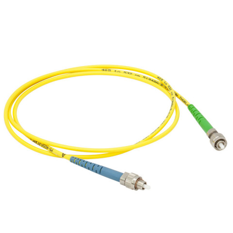 P5-630P-PCAPC-1 - Соединительный оптоволоконный кабель с низким уровнем вносимых потерь, одномодовое оптоволокно, 1 м, диапазон рабочих длин волн: 633 - 780 нм, FC/PC и FC/APC разъем, Thorlabs