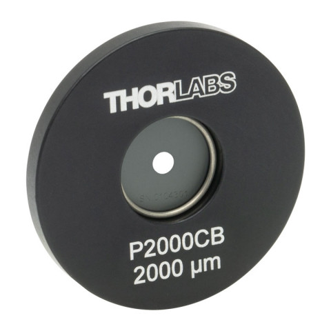 P2000CB - Точечная диафрагма в оправе Ø1", диаметр отверстия: 2000 ± 10 мкм, материал: позолоченная медь, Thorlabs