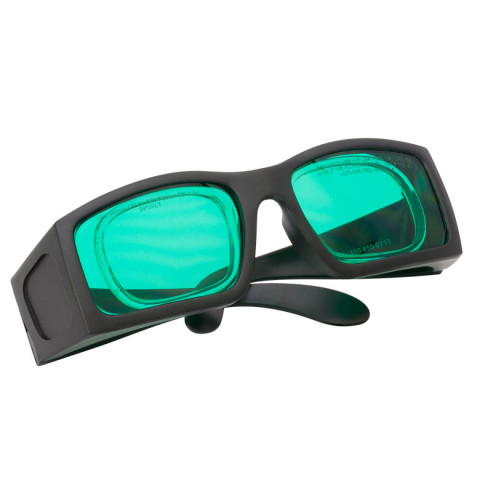 LG13A - Лазерные защитные очки, синие линзы, пропускание видимого излучения 39%, нельзя носить поверх мед. очков, съемный вкладыш для вставки линз с диоптриями, Thorlabs