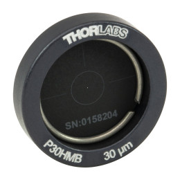 P30HMB - Точечная диафрагма в оправе Ø1/2", диаметр отверстия: 30 ± 2 мкм, материал: молибден, Thorlabs