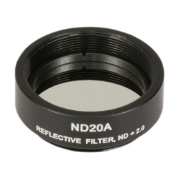 ND20A - Отражающий нейтральный светофильтр, Ø25 мм, резьба на оправе: SM1, оптическая плотность: 2.0, Thorlabs