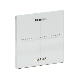 R1L1S5P - Объект-микрометр, шкала: 20 мм, деления: 100 мкм, 1" x 1", известково-натриевое стекло, Thorlabs