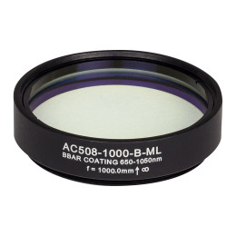 AC508-1000-B-ML - Ахроматический дублет, f=1000 мм, Ø2", резьба на оправе: SM2, просветляющее покрытие: 650-1050 нм, Thorlabs
