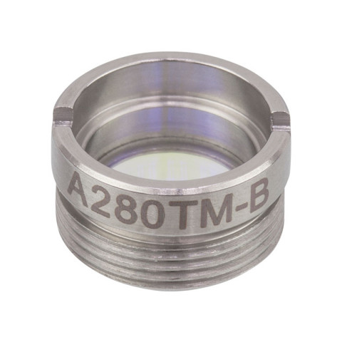 A280TM-B - Асферическая линза Rochester в оправе, f = 18.4 мм, NA = 0.15, просветляющее покрытие: 650-1050 нм, Thorlabs