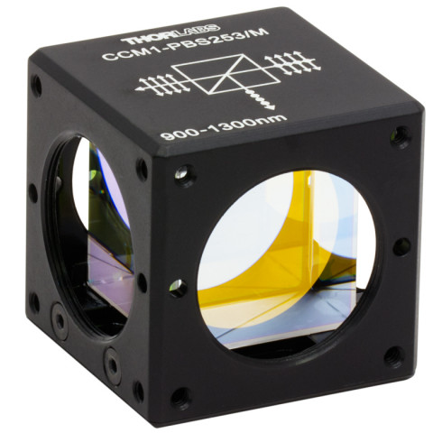 CCM1-PBS253/M - Поляризационный светоделительный куб, оправа: 30 мм, рабочий диапазон: 900-1300 нм, крепления: M4, Thorlabs