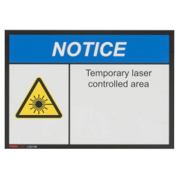 LSS10N - Знак предупреждающий о правилах безопасности "Notice", лазерная безопасность, 10" x 14", Thorlabs