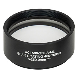 ACT508-250-A-ML - Ахроматический дублет, фокусное расстояние: 250 мм, Ø2", резьба на оправе: SM2 просветляющее покрытие: 400 - 700 нм, Thorlabs