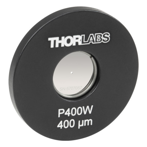 P400W - Точечная диафрагма в оправе Ø1", диаметр отверстия: 400 ± 10 мкм, Thorlabs