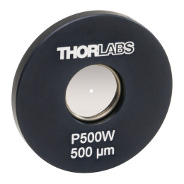 P500W - Прецизионная точечная диафрагма в оправе Ø1", диаметр отверстия: 500 ± 10 мкм, материал: вольфрам, Thorlabs