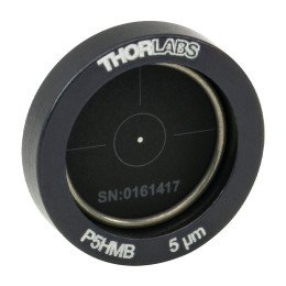 P5HMB - Точечная диафрагма в оправе Ø1/2", диаметр отверстия: 5 ± 1 мкм, материал: молибден, Thorlabs