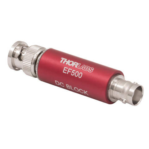 EF500 - Электрический фильтр, блокирует постоянную составляющую тока, полоса пропускания: >1 Гц, 1 гнездовой и 1 штекерный BNC разъем, Thorlabs
