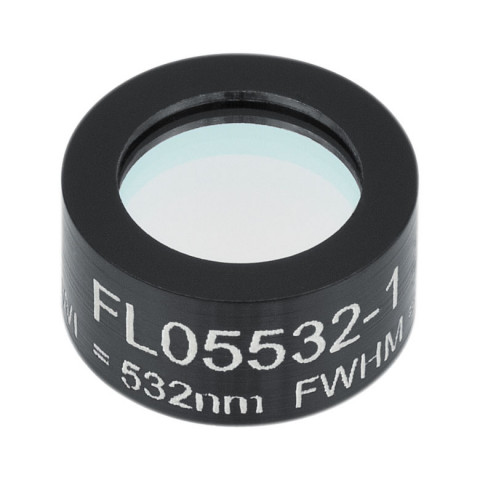 FL05532-1 - Фильтр для работы с Nd:YAG лазером, Ø1/2", центральная длина волны 532 ± 0.2 нм, ширина полосы пропускания 1 ± 0.2 нм, Thorlabs