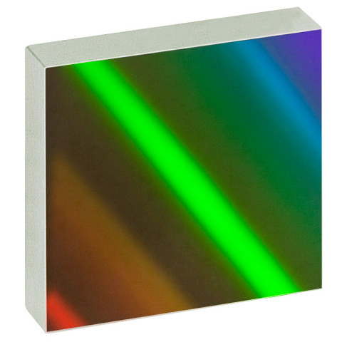 GH50-12V - Голографическая отражающая дифракционная решетка, 1200 штр./мм, 50 мм x 50 мм x 9.5 мм, видимый диапазон, Thorlabs