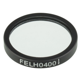 FELH0400 - Длинноволновый светофильтр, Ø25.0 мм, длина волны среза: 400 нм, Thorlabs
