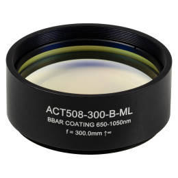 ACT508-300-B-ML - Ахроматический дублет, фокусное расстояние: 300 мм, Ø2", резьба на оправе: SM2 просветляющее покрытие: 650 - 1050 нм, Thorlabs