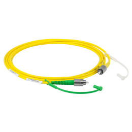 P4-2000AR-2 - Соединительный оптоволоконный кабель, одномодовое оптоволокно, 2 м, диапазон рабочих длин волн: 1700 - 2100 нм, FC/APC (с просветляющим покрытием) и FC/PC (без покрытия) разъем, Thorlabs