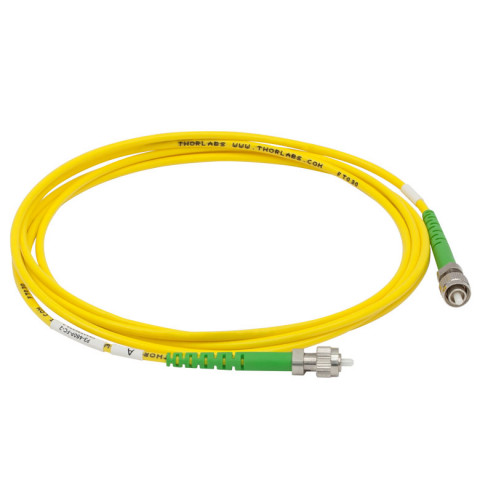 P3-460P-FC-2 - Соединительный оптоволоконный кабель с низким уровнем вносимых потерь, одномодовое оптоволокно, 2 м, диапазон рабочих длин волн: 488 - 633 нм, FC/APC разъем, Thorlabs