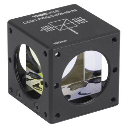 CCM1-PBS25-405-HP/M - Поляризационный светоделительный кубик в оправе, для каркасных систем: 30 мм, для работы с излучением высокой мощности: 405 нм, крепления: M4, Thorlabs