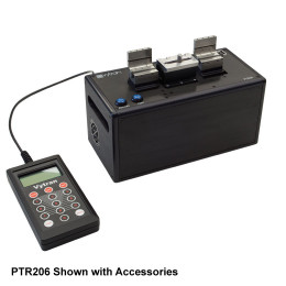 PTR206 - Система восстановления покрытия оптических волокон с аппаратом тестирования волокон на прочность (линейный механизм), автоматический инжектор материала покрытия и ручное управление пластинами формы, Thorlabs
