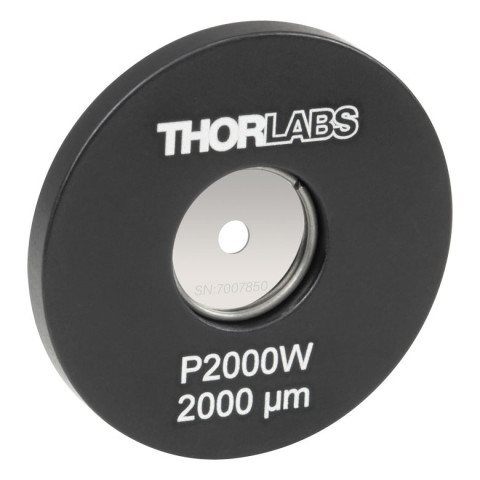 P2000W - Точечная диафрагма в оправе Ø1", диаметр отверстия: 2000 ± 10 мкм, Thorlabs