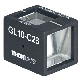 GL10-C26 - Поляризационная призма Глана для лазерного излучения высокой мощности, апертура: Ø10 мм, в оправе, просветляющее покрытие: 1064 нм, Thorlabs