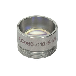 AC080-010-B-ML - Ахроматический дублет, f=10 мм, Ø8 мм, резьба на оправе: M12x0.5, просветляющее покрытие: 650-1050 нм, Thorlabs