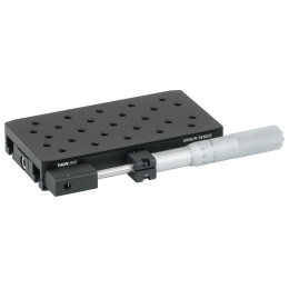 XR50P/M - Линейный транслятор, диапазон смещений: 50 мм, регулировочный винт на боковой стороне платформы, крепления: M6, Thorlabs