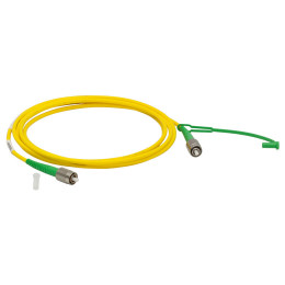 P3-SMF28EAR-2 - Соединительный оптоволоконный кабель, одномодовое оптоволокно, 2 м, диапазон рабочих длин волн: 1260 - 1625 нм, FC/APC (с просветляющим покрытием) и FC/APC (без покрытия) разъем, Thorlabs