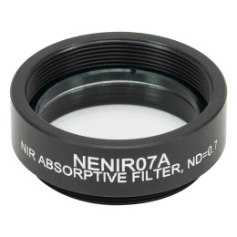 NENIR07A - Абсорбционный нейтральный светофильтр для работы в ближнем ИК диапазоне, Ø25 мм, резьба на оправе: SM1, оптическая плотность: 0.7, Thorlabs