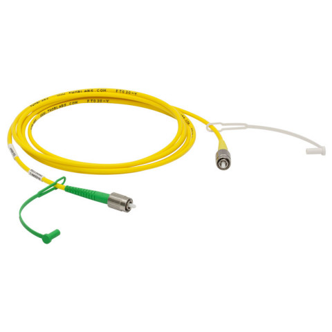 P4-630AR-2 - Соединительный оптоволоконный кабель, одномодовое оптоволокно, 2 м, диапазон рабочих длин волн: 633 - 780 нм, FC/APC (с просветляющим покрытием) и FC/PC (без покрытия) разъем, Thorlabs