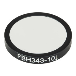 FBH343-10 - Полосовой фильтр, Ø25 мм, центральная длина волны 343 нм, ширина полосы пропускания 10 нм, Thorlabs