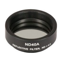 ND40A - Отражающий нейтральный светофильтр, Ø25 мм, резьба на оправе: SM1, оптическая плотность: 4.0, Thorlabs